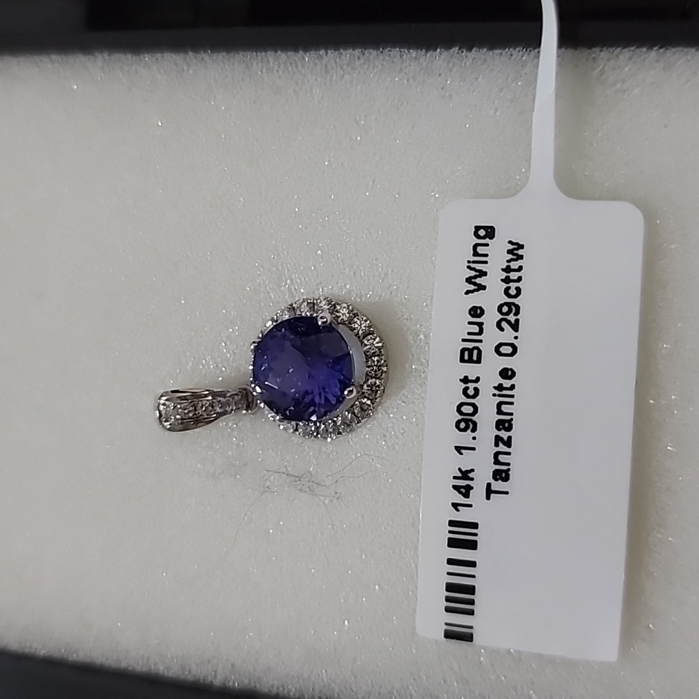 Blue Wing Tanzanite Pendant